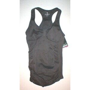 NWT New Womens Colosseum S Small Dark Gray Seamless Tank Top Yoga Gym Casual